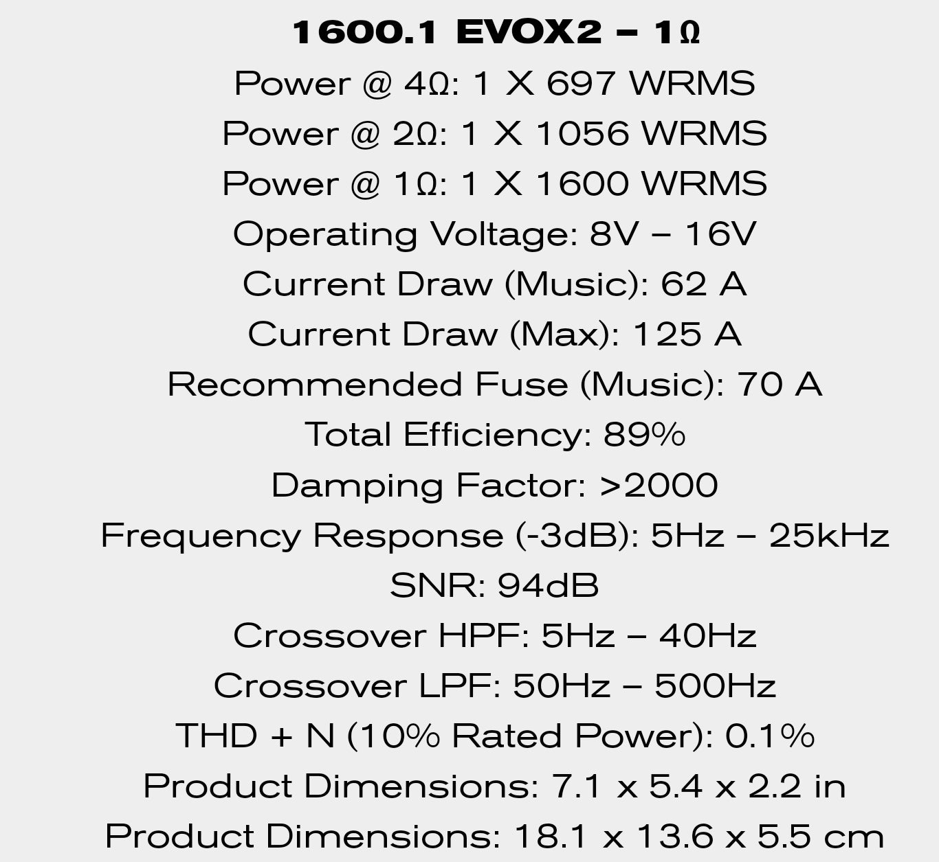 Soundigital 1600.1 EVOX2 1ohm