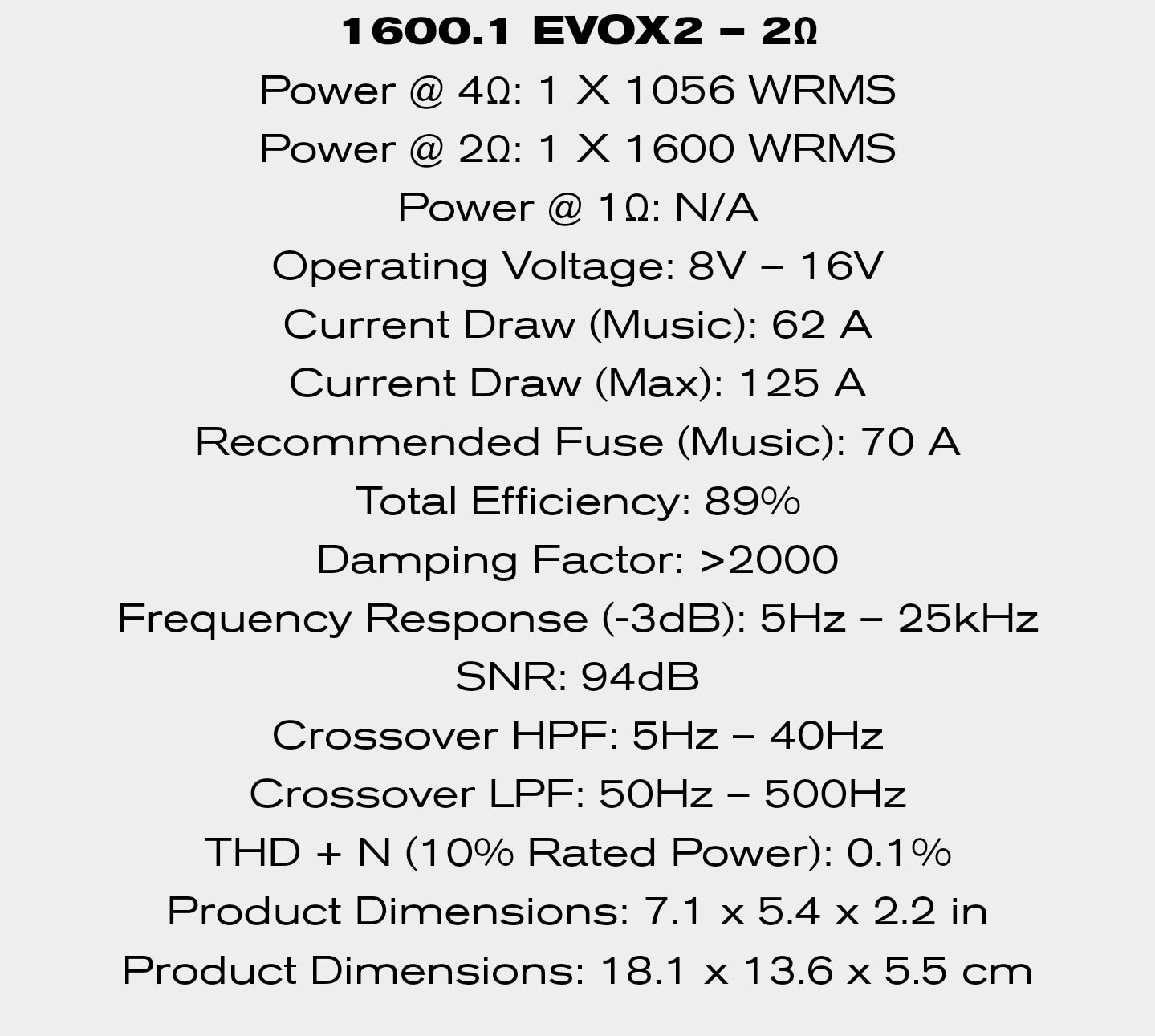 Soundigital 1600.1 EVOX2 2ohm